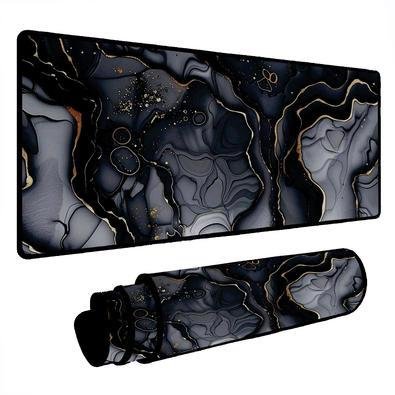 Novo Mouse Pad Gamer Deskpad Speed Extra Grande Borda Costurada Profissional 80x40 - Canion Cinza Amarelo