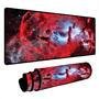 Mouse Pad Gamer Speed Extra Grande Desk Pad Profissional Premium Com Borda Costurada 60x30 - Nebulosa Vermelho