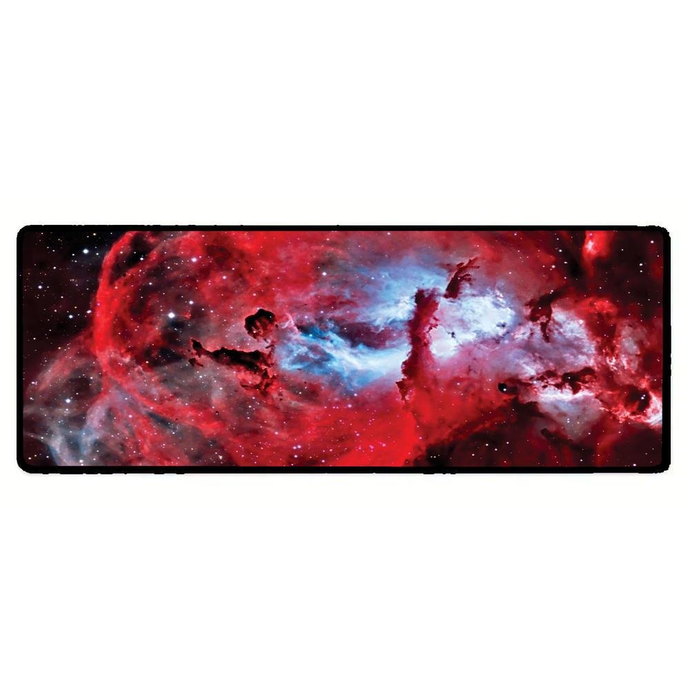 Mouse Pad Gamer Speed Extra Grande Desk Pad Profissional Premium Com Borda Costurada 60x30 - Nebulosa Vermelho Mouse Pad Gamer Speed Extra Grande Desk Pad Profissional Premium Com Borda Costurada 60x30 - Nebulosa Vermelho