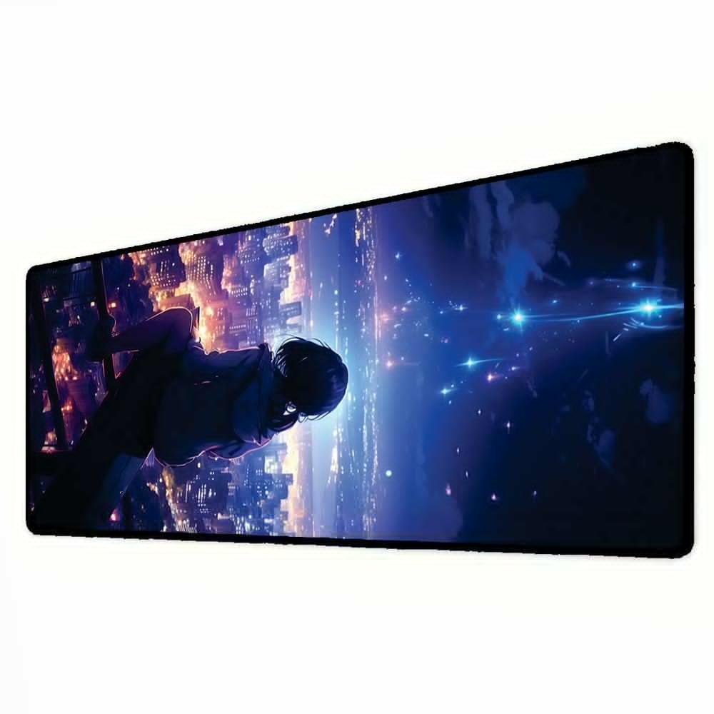 Imagem 3 de 3 do produto Mouse Pad Gamer Speed Extra Grande Desk Pad Profissional Premium Com Borda Costurada 90x40  - Menina Paisagem