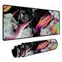 Mouse Pad Gamer Speed Extra Grande Desk Pad Profissional Premium Com Borda Costurada 90x50 - Floral Colors