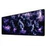 Mouse Pad Gamer Speed Extra Grande Desk Pad Profissional Premium Com Borda Costurada 90x50 - Fume Roxo