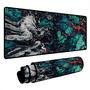 Mouse Pad Gamer Speed Extra Grande Desk Pad Profissional Premium Com Borda Costurada 60x30 - Liquid Verde Cinza