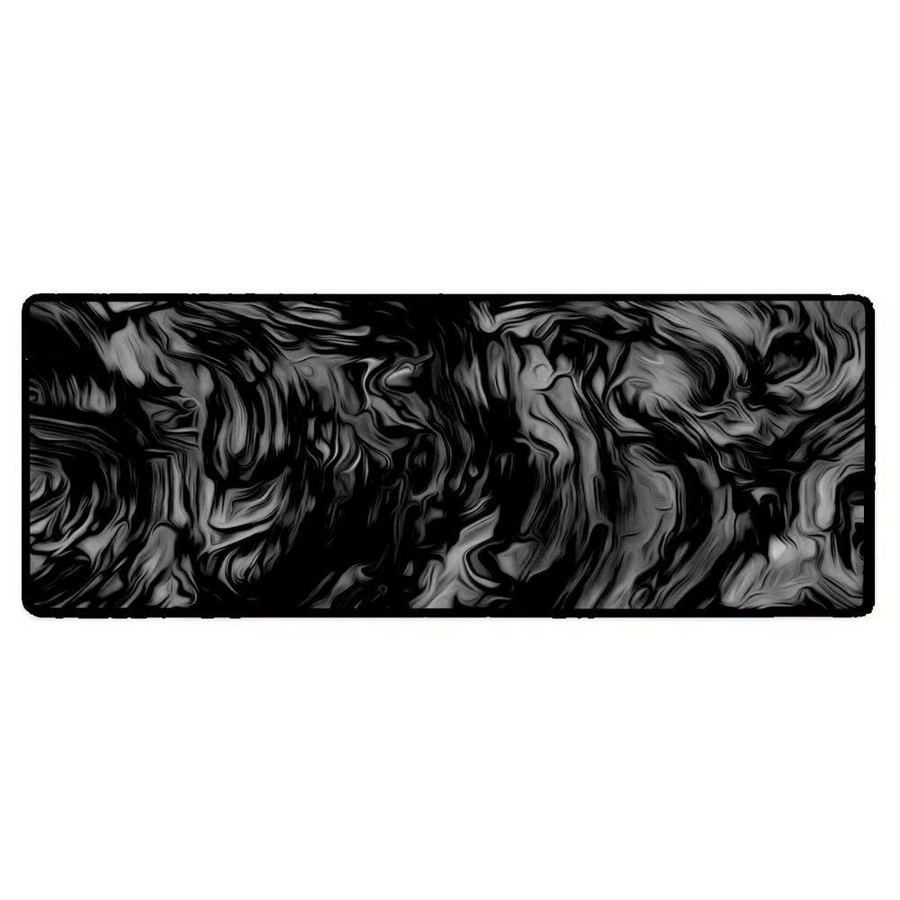 Mouse Pad Gamer Speed Extra Grande Desk Pad Profissional Premium Com Borda Costurada 120x60  - Fumaça