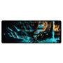 Mouse Pad Gamer Speed Extra Grande Desk Pad Profissional Premium Com Borda Costurada 70x35 - Perola Negra