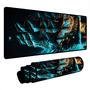 Mouse Pad Gamer Speed Extra Grande Desk Pad Profissional Premium Com Borda Costurada 120x60  - Perola Negra