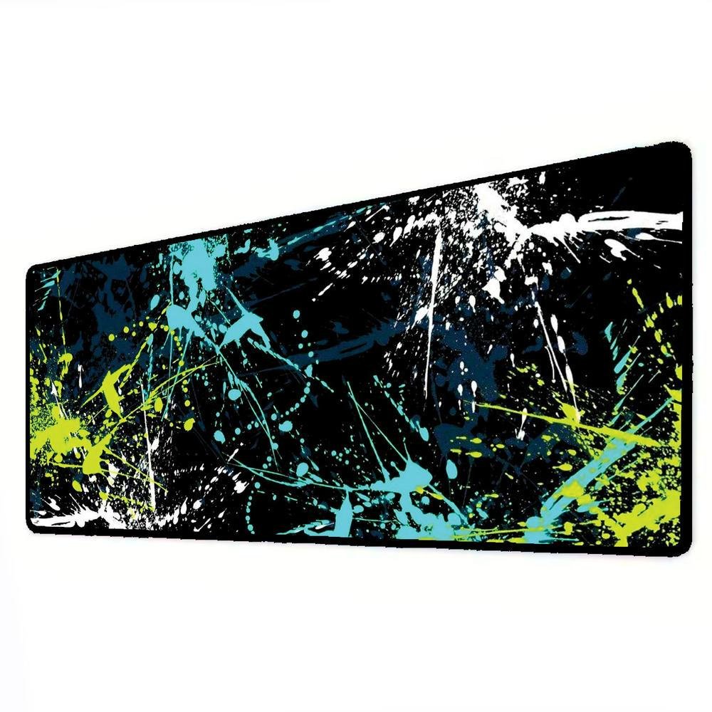 Imagem 3 de 3 do produto Mouse Pad Gamer Speed Extra Grande Desk Pad Profissional Premium Com Borda Costurada 100x50  - Splash Colors