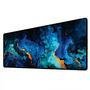 Mouse Pad Gamer Speed Extra Grande Desk Pad Profissional Premium Com Borda Costurada 100x50  - Liquid Azul