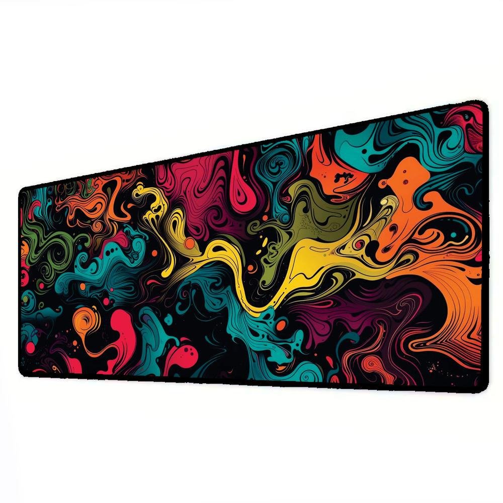 Mouse Pad Gamer Speed Extra Grande Desk Pad Profissional Premium Com Borda Costurada 60x30 - Fumaça Colors Mouse Pad Gamer Speed Extra Grande Desk Pad Profissional Premium Com Borda Costurada 60x30 - Fumaça Colors