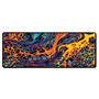 Mouse Pad Gamer Speed Extra Grande Desk Pad Profissional Premium Com Borda Costurada 120x40  - Liquid Neon Laranja