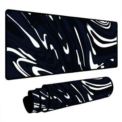 Mouse Pad Gamer Speed Extra Grande Desk Pad Profissional Premium Com Borda Costurada 70x35 - Abstrato Manchas