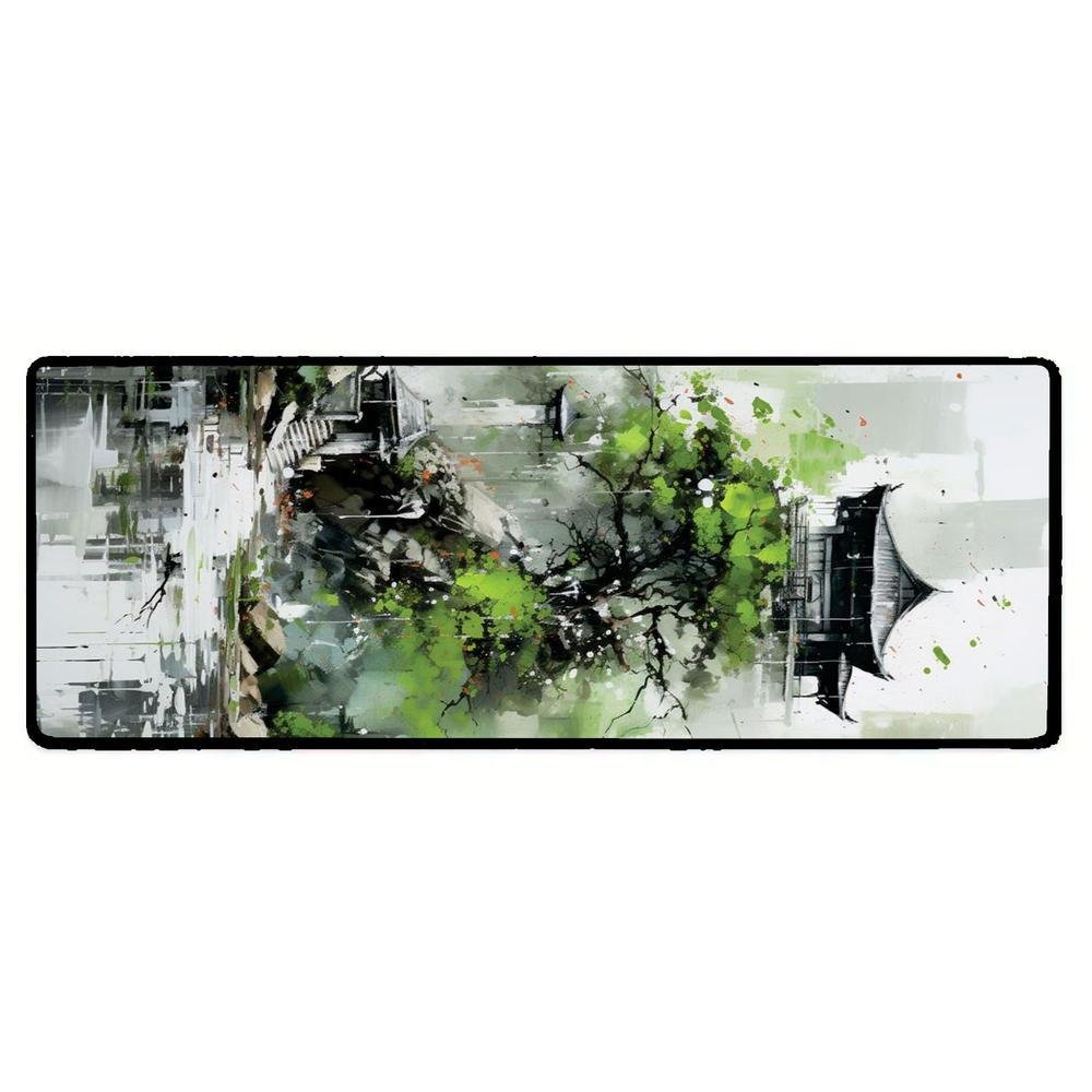 Imagem 2 de 3 do produto Mouse Pad Gamer Speed Extra Grande Desk Pad Profissional Premium Com Borda Costurada 90x40  - Templo