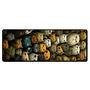 Mouse Pad Gamer Speed Extra Grande Desk Pad Profissional Premium Com Borda Costurada 70x35 - Angry Cats