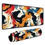 Mouse Pad Gamer Speed Extra Grande Desk Pad Profissional Premium Com Borda Costurada 80x40  - Cavalo Abstrato