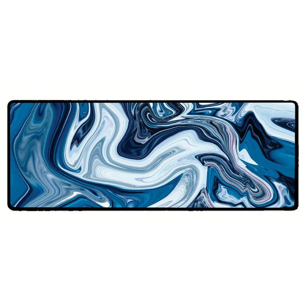Mouse Pad Gamer Speed Extra Grande Desk Pad Profissional Premium Com Borda Costurada 60x30 - Abstrato Azul Mouse Pad Gamer Speed Extra Grande Desk Pad Profissional Premium Com Borda Costurada 60x30 - Abstrato Azul