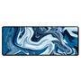 Mouse Pad Gamer Speed Extra Grande Desk Pad Profissional Premium Com Borda Costurada 60x30 - Abstrato Azul