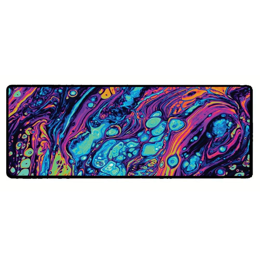 Mouse Pad Gamer Speed Extra Grande Desk Pad Profissional Premium Com Borda Costurada 80x40 - Liquid Azul Laranja Mouse Pad Gamer Speed Extra Grande Desk Pad Profissional Premium Com Borda Costurada 80x40 - Liquid Azul Laranja