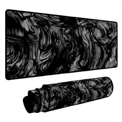 Mouse Pad Gamer Speed Extra Grande Desk Pad Profissional Premium Com Borda Costurada 120x40  - Fumaça