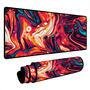 Mouse Pad Gamer Speed Extra Grande Desk Pad Profissional Premium Com Borda Costurada 80x40  - Liquid Rose