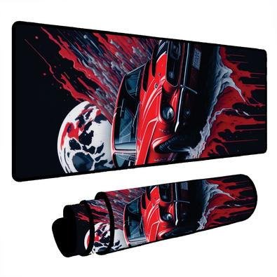 Mouse Pad Gamer Speed Extra Grande Desk Pad Profissional Premium Com Borda Costurada 80x40  - Muscle Lua