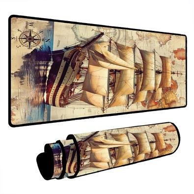 Mouse Pad Gamer Speed Extra Grande Desk Pad Profissional Premium Com Borda Costurada 120x40  - Navio