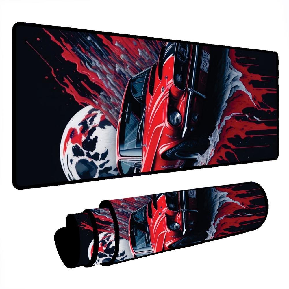 Mouse Pad Gamer Speed Extra Grande Desk Pad Profissional Premium Com Borda Costurada 70x30 - Muscle Lua Mouse Pad Gamer Speed Extra Grande Desk Pad Profissional Premium Com Borda Costurada 70x30 - Muscle Lua