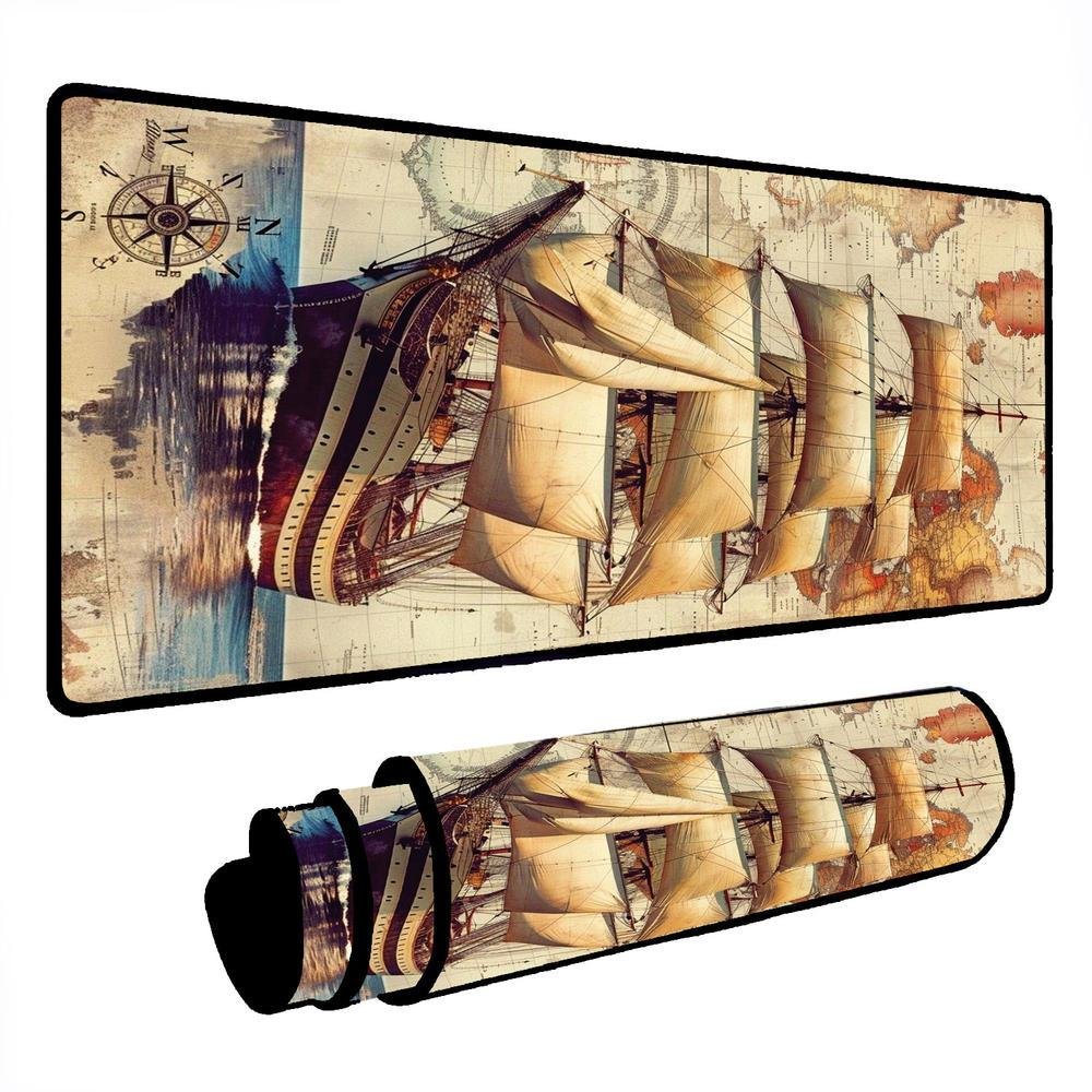 Mouse Pad Gamer Speed Extra Grande Desk Pad Profissional Premium Com Borda Costurada 80x40 - Navio Mouse Pad Gamer Speed Extra Grande Desk Pad Profissional Premium Com Borda Costurada 80x40 - Navio