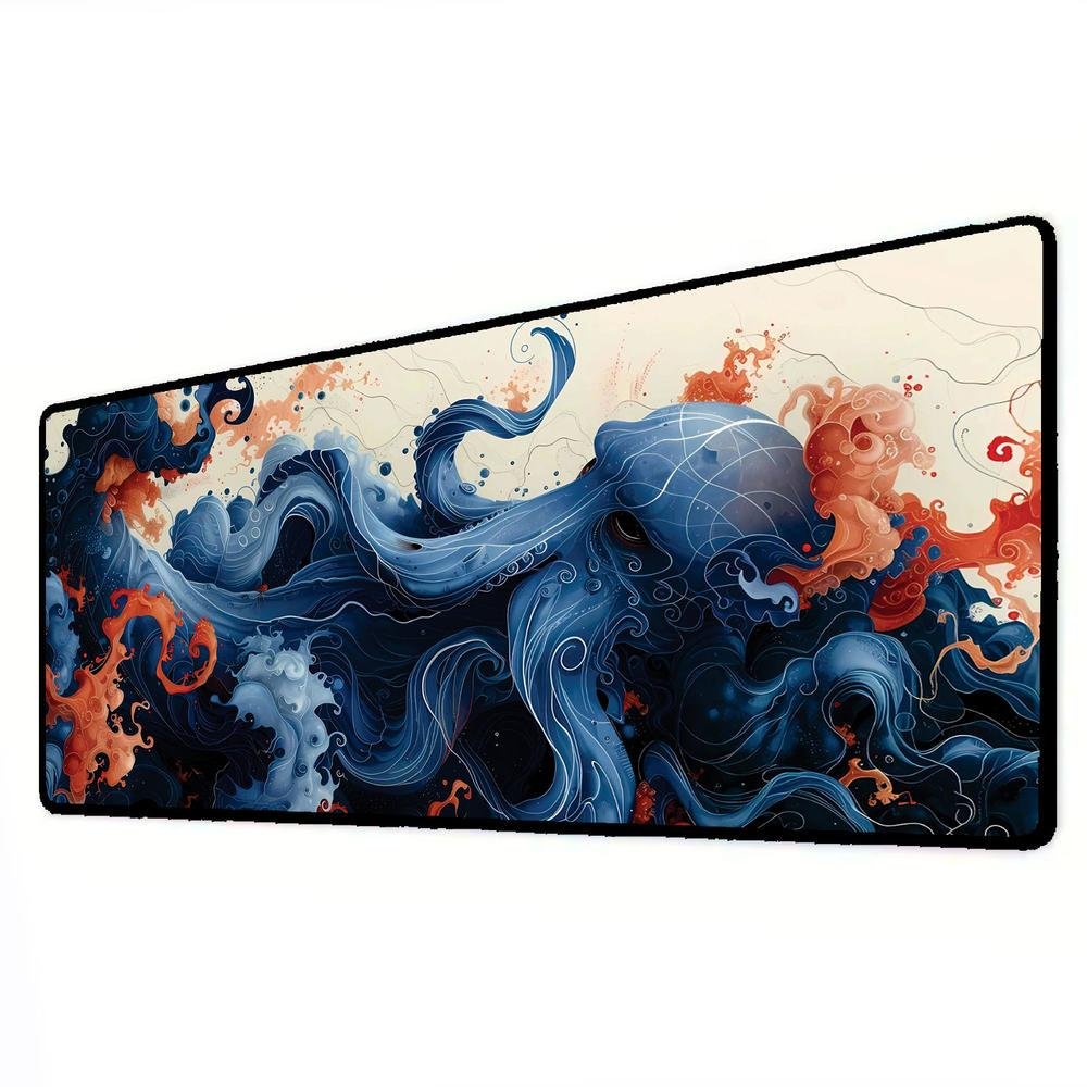 Mouse Pad Gamer Speed Extra Grande Desk Pad Profissional Premium Com Borda Costurada 80x40  - Polvo Colors