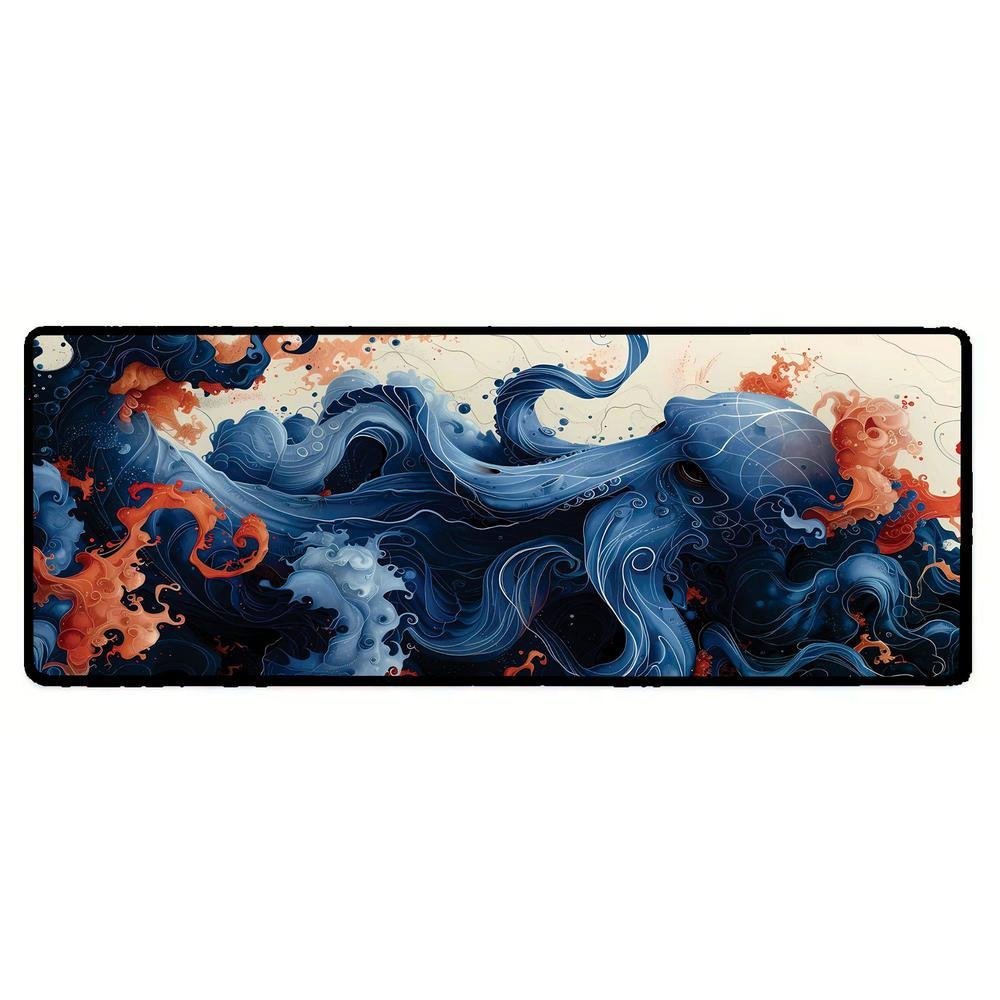 Mouse Pad Gamer Speed Extra Grande Desk Pad Profissional Premium Com Borda Costurada 80x40  - Polvo Colors