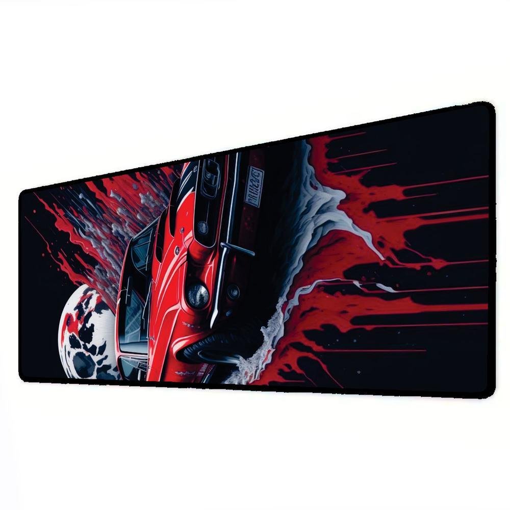 Mouse Pad Gamer Speed Extra Grande Desk Pad Profissional Premium Com Borda Costurada 90x40  - Muscle Lua