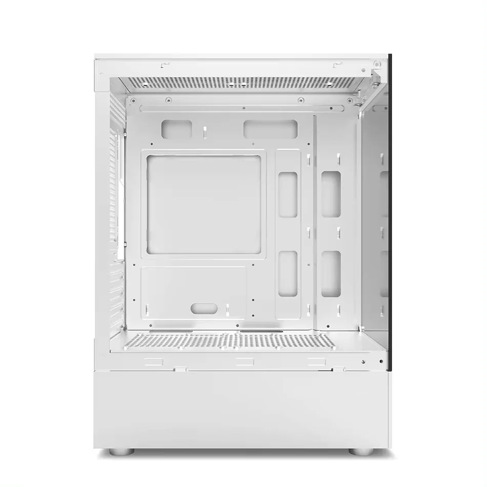 Imagem 3 de 4 do produto Gabinete Gamer Gbt X500mw, Frente E Lateral Em Vidro Temperado, Com 3 Fans Rainbow, Branco