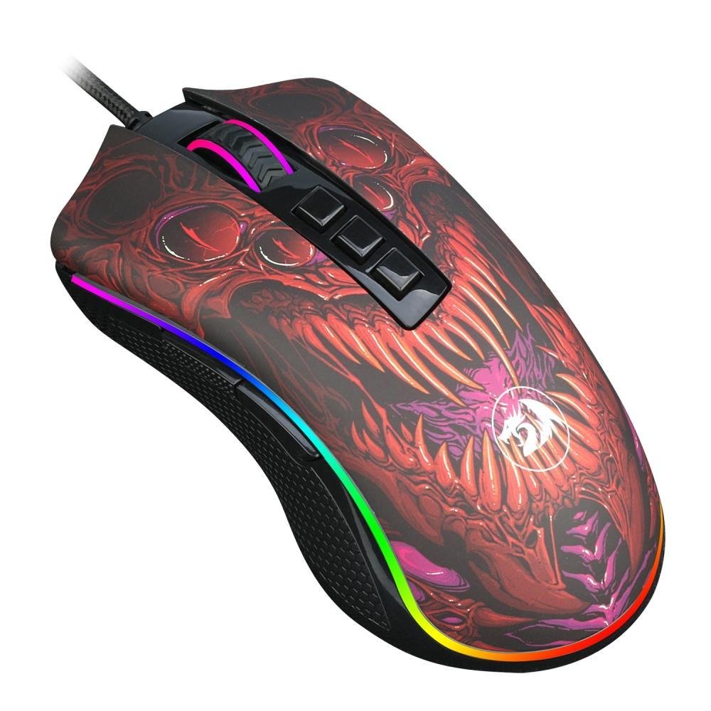 Imagem 2 de 3 do produto Mouse Gamer Com Fio Redragon Infernal Dragon Ryu Id711 RGB 16000 Dpi