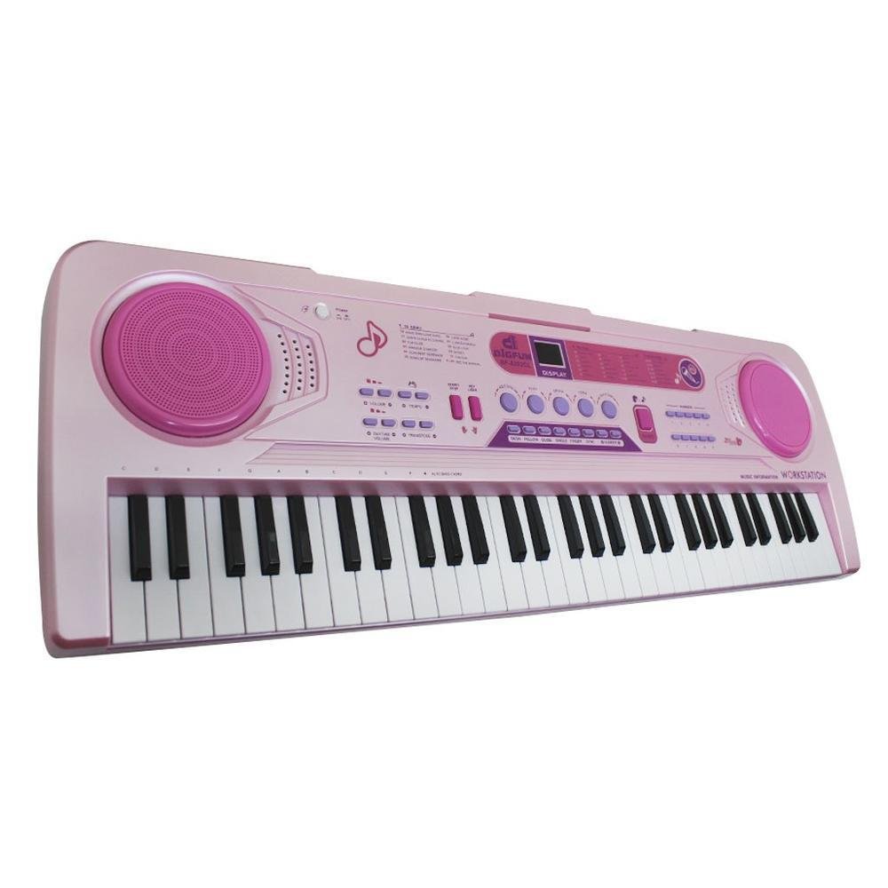 Imagem 2 de 4 do produto Teclado Eletrônico Semi Profissional 61 Teclas Com Microfone Bigfun Grande