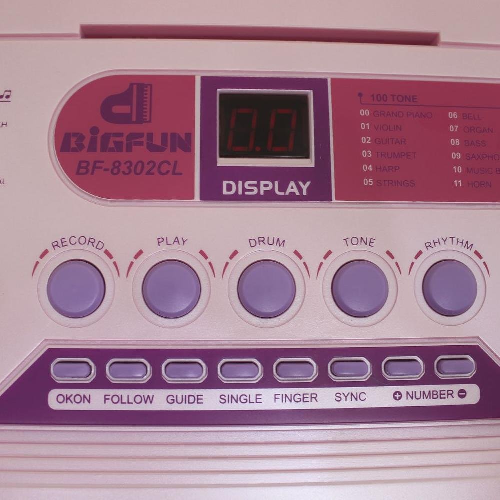Imagem 3 de 4 do produto Teclado Eletrônico Semi Profissional 61 Teclas Com Microfone Bigfun Grande