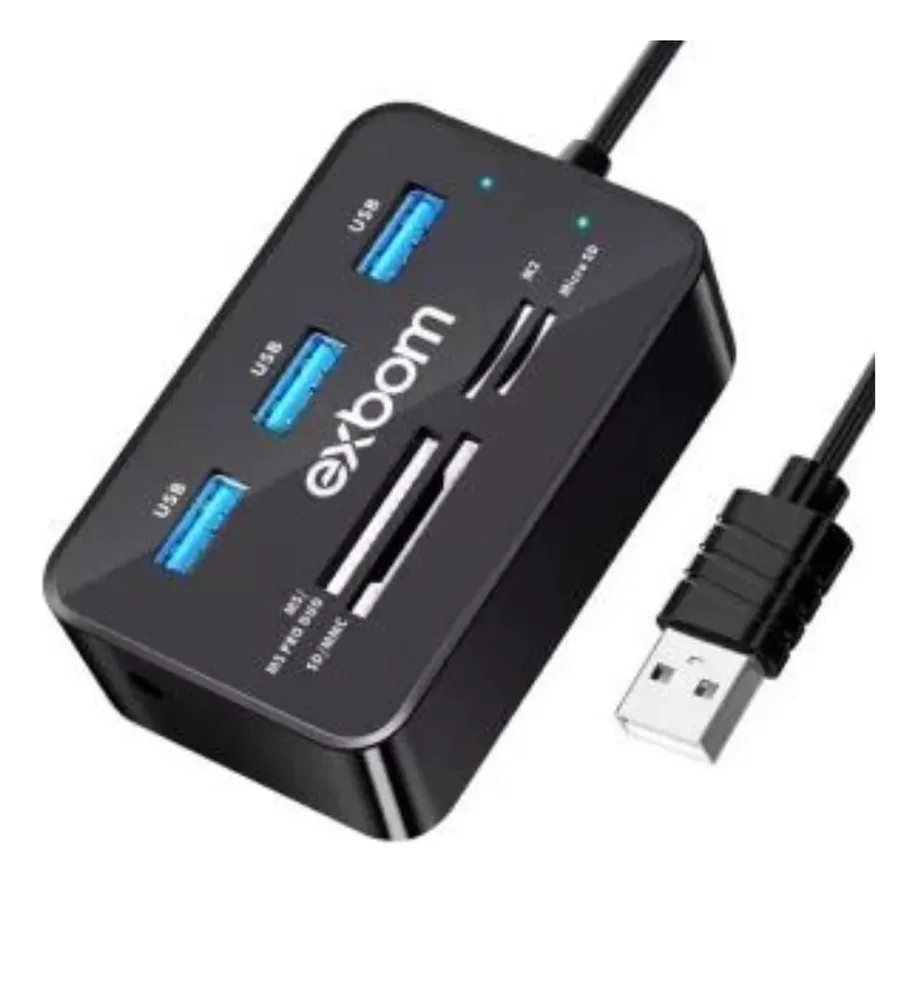 Imagem 4 de 5 do produto Hub 7 Em 1 Usb 2.0 Com Leitor De Cartão Uh-r230