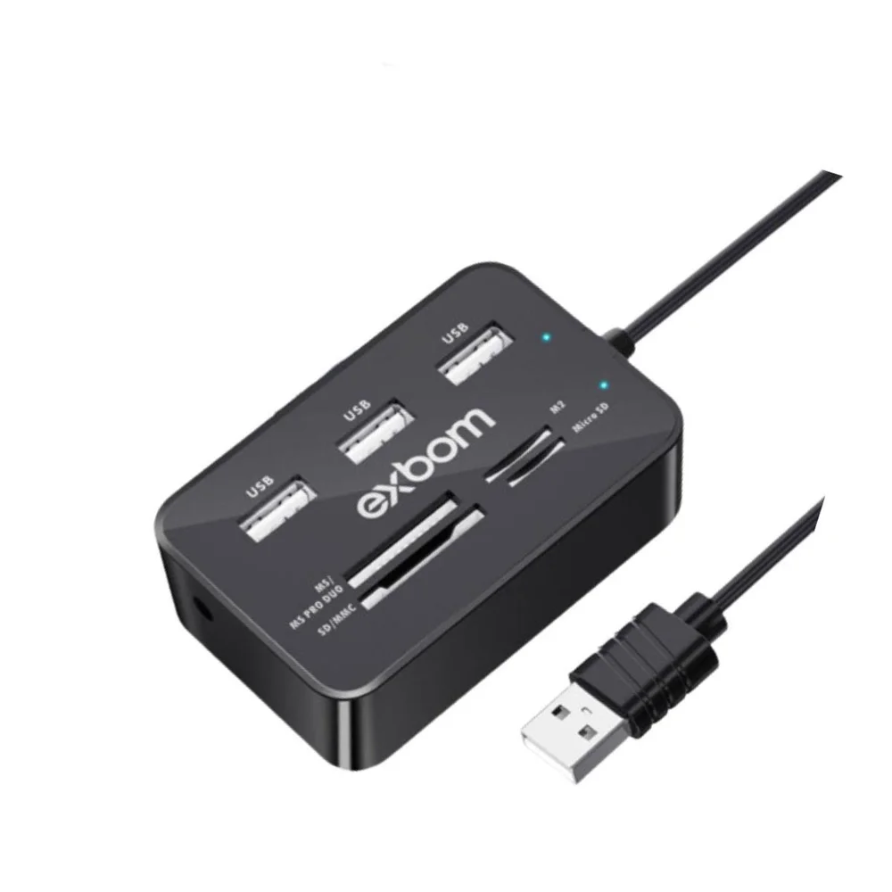 Imagem 5 de 5 do produto Hub 7 Em 1 Usb 2.0 Com Leitor De Cartão Uh-r230