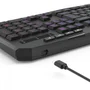 Teclado Gamer Redragon Harpe, Wireless, RGB, Membrana, Abnt2, Full-size, Preto, K503-ks