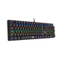 Teclado Mecânico Gamer Redragon Valheim Rainbow R605-r Preto Switch Marrom C/fio Abnt2 Preto