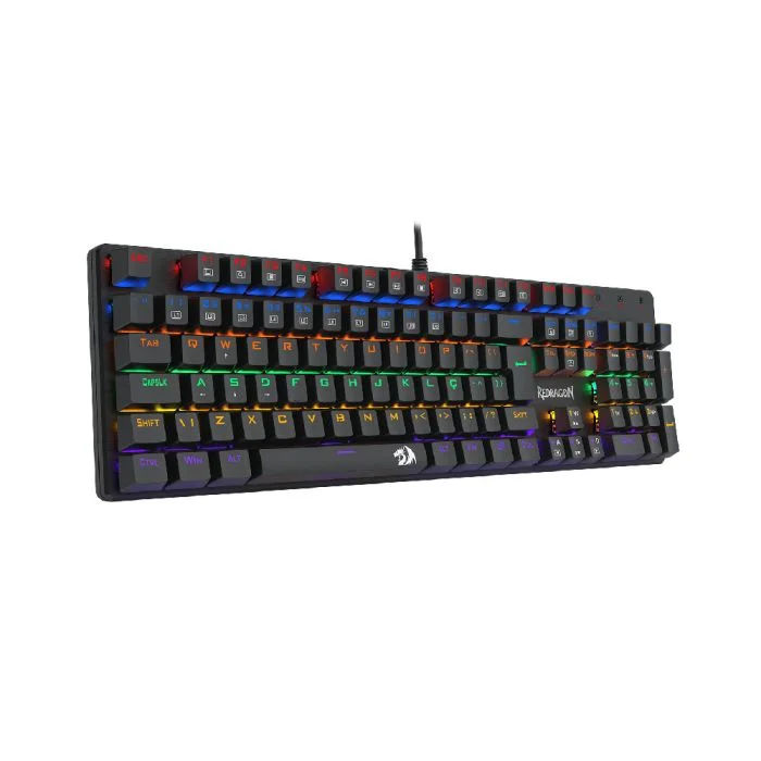 Imagem 4 de 5 do produto Teclado Mecânico Gamer Redragon Valheim Rainbow R605-r Preto Switch Marrom C/fio Abnt2 Preto