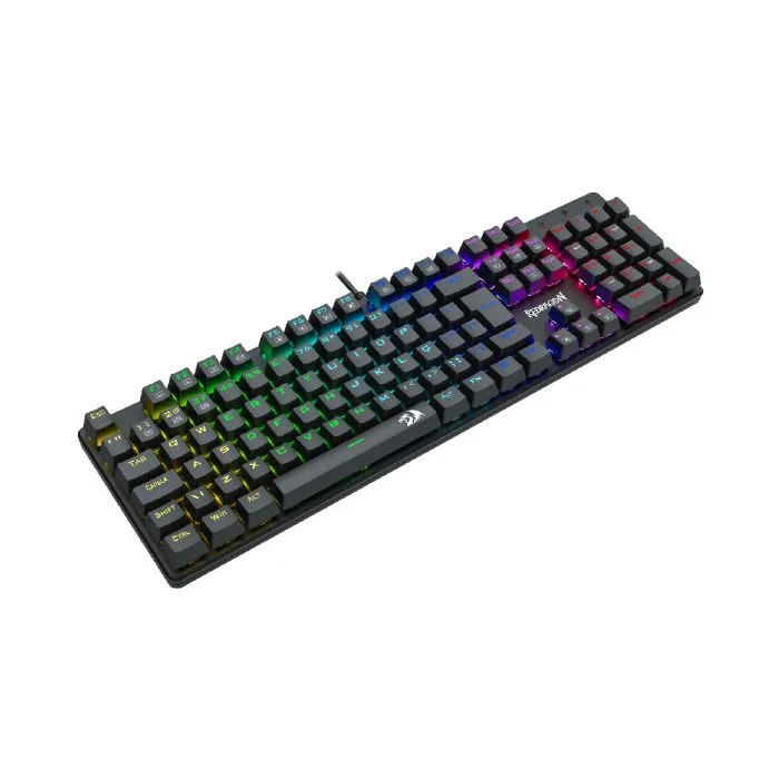 Imagem 3 de 5 do produto Teclado Mecânico Gamer Redragon Sindri Rainbow K671 Switch Marrom C/fio Abnt2 Preto
