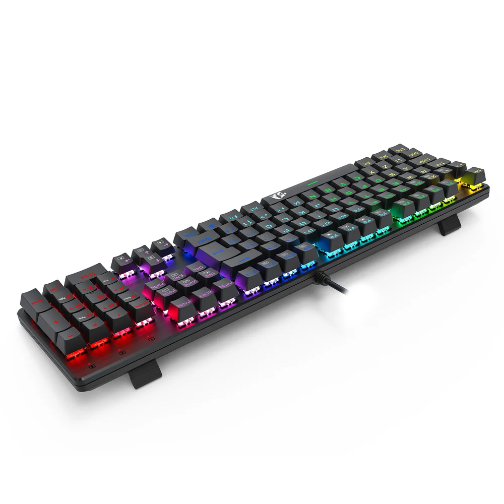 Imagem 4 de 5 do produto Teclado Mecânico Gamer Redragon Sindri Rainbow K671 Switch Marrom C/fio Abnt2 Preto