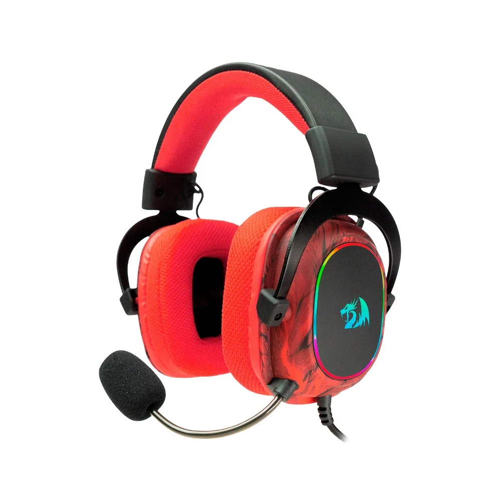 Imagem 4 de 5 do produto Fone De Ouvido Gamer Com Fio Redragon Infernal Ryuji Id-510RGB Surround 7.1