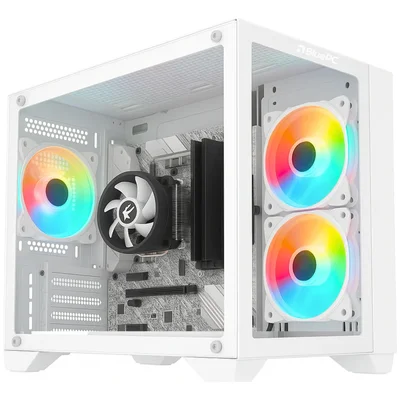 PC Gamer Bluepc Icecube - Amd Ryzen 5 5600gt, 16gb Ddr4, Radeon Vega, SSD 480GB, Fonte 500w, Branco - Pgbp-ic100