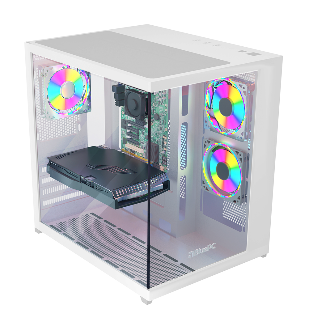 PC Gamer Bluepc Intel I5 12400f 16gb RTX 4060 8GB SSD 960gb Gab Branco - Fonte 650w - view 3