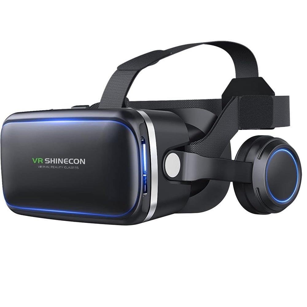 Imagem 4 de 5 do produto Óculos De Realidade Virtual Com Fone De Ouvido Vr Compatível Com Android E Iphone Com Controle