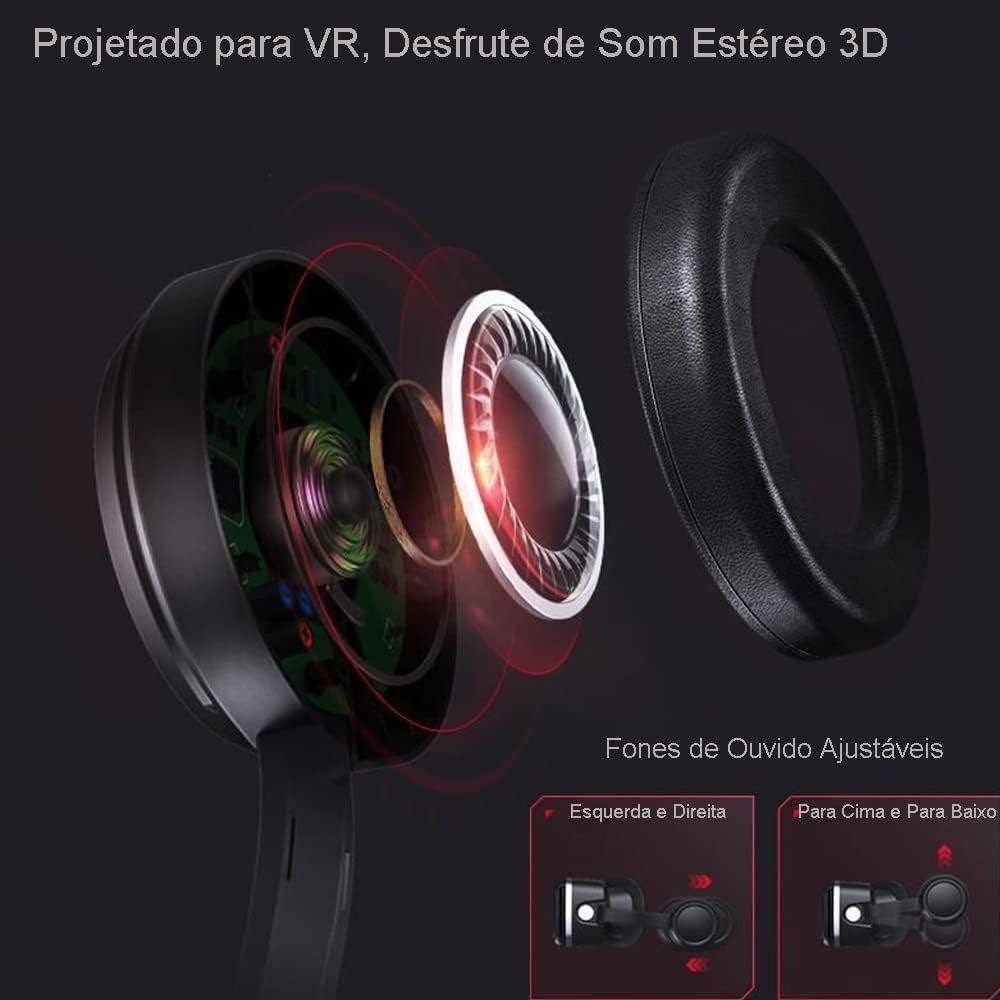 Imagem 2 de 5 do produto Headset De Realidade Virtual Tecnet, Compatível Com Iphone E Android Vr
