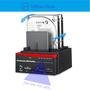 Estação De Ancoragem Usb 3.0 Sata/ide Hdd Com Três Compartimentos Leitor Offline Clone