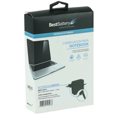Fonte Carregador Notebook Lenovo Ipa-1450-55lb 20v 3.25a 65w