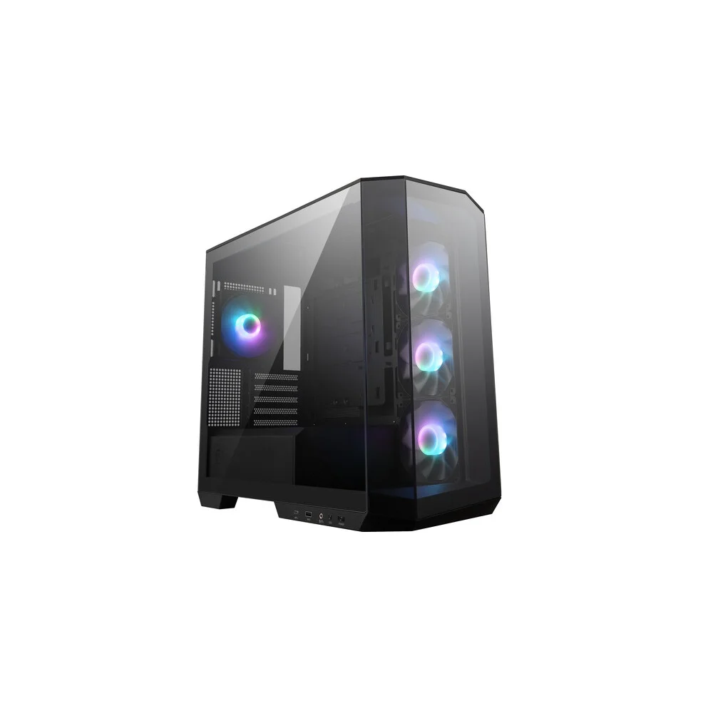 Gabinete Gamer Msi Mag Pano M100r Pz ARGB Mid Tower Usb 3.2 Vidro Temperado - Preto