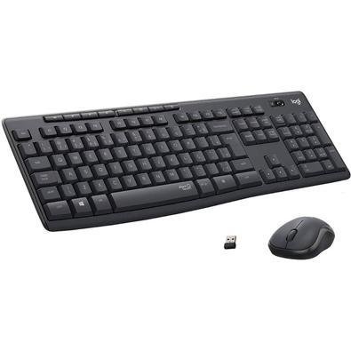 Kit Teclado E Mouse Sem Fio Logitech Mk295 Silent Touch - Abnt2 - 920-009793